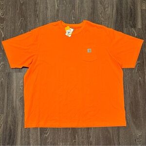 Carhartt Men's High-Visibility Orange Short Sleeve Pocket Tee